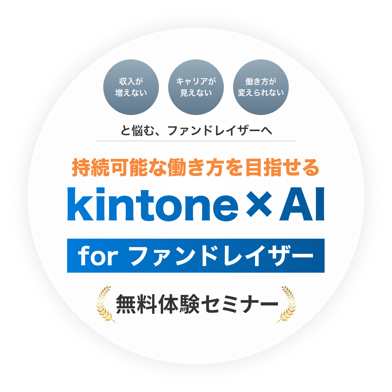 収入が増えない、キャリアが見えない、働き方が変えられないと悩むファンドレイザーへ 持続可能な働き方を目指せる kintone×AI for ファンドレイザー 無料体験セミナー