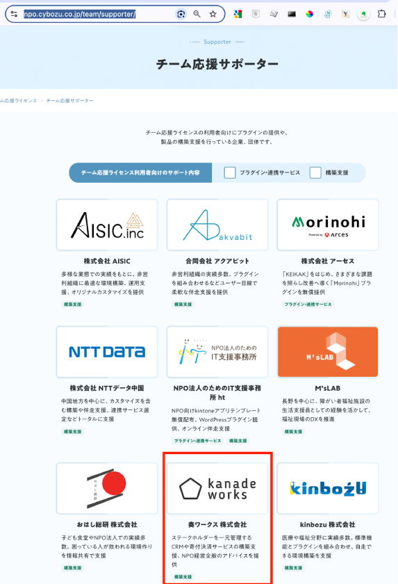 NPO支援者としての独自性